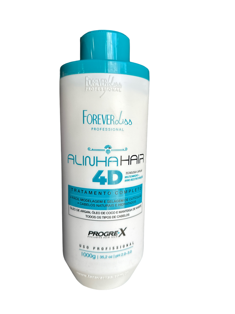 Forever Liss Tratamiento Alisante Profesional 4D Realineación Capilar 1000ml