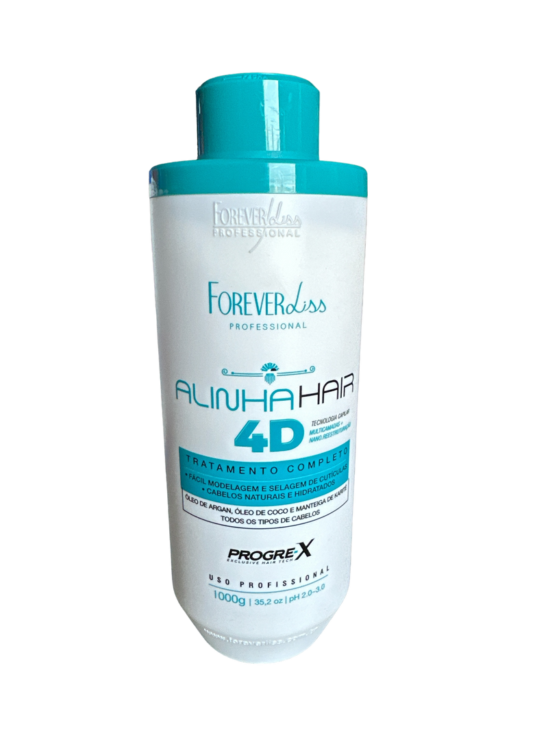 Forever Liss Tratamiento Alisante Profesional 4D Realineación Capilar 1000ml