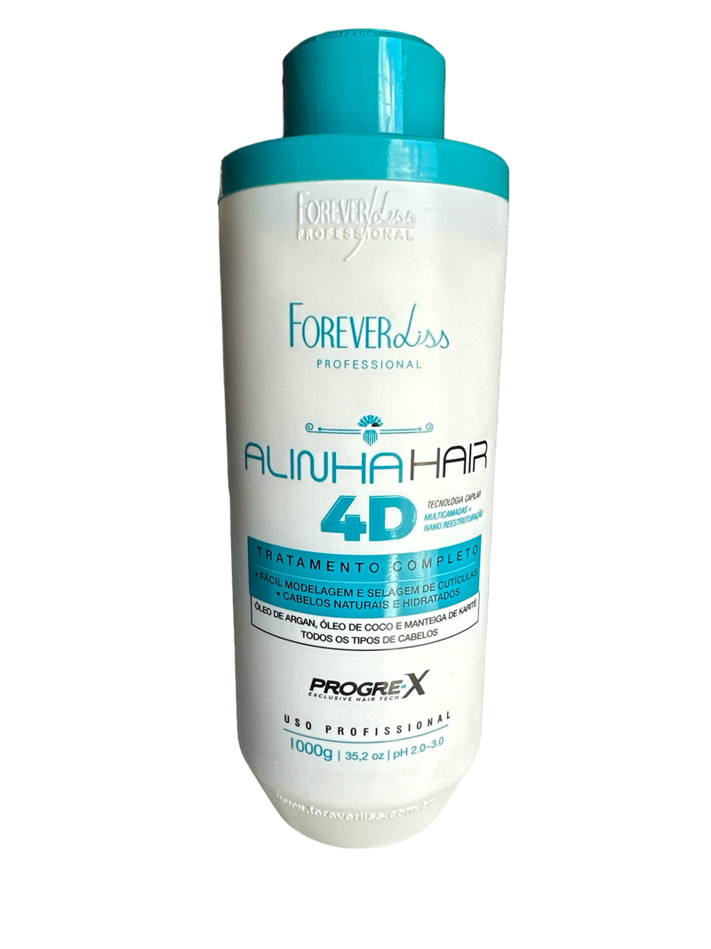 Forever Liss Tratamiento Alisante Profesional 4D Realineación Capilar 1000ml