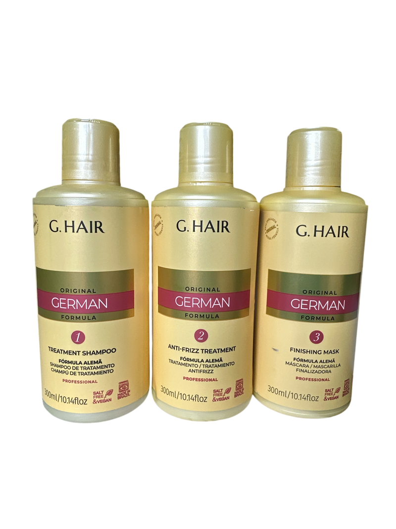 G HAIR GERMAN KIT HYDRATANT BROSSE PROGRESSIVE 3 x 250 ml