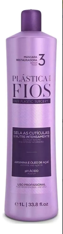 PLASTICA DOS FIOS HAIR RESTORE MASK STEP 3 -300ml